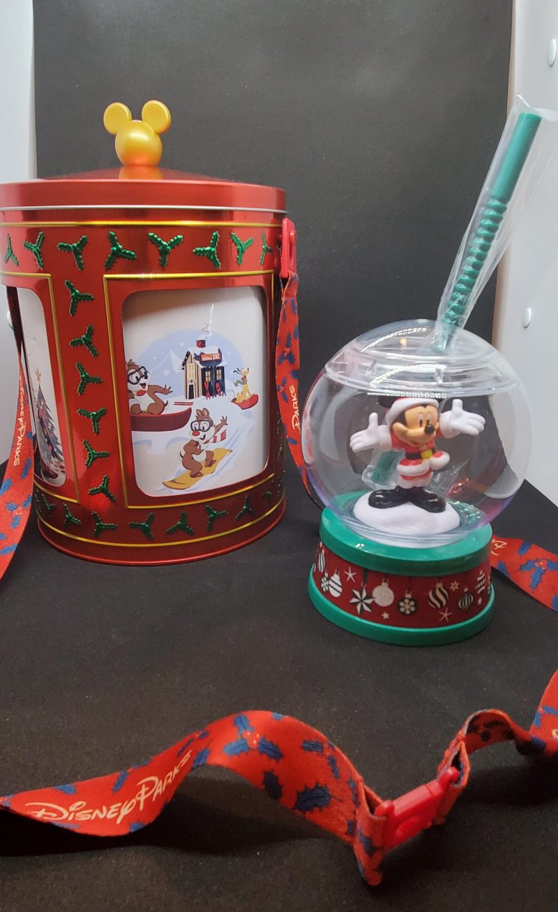 2022 Holiday Popcorn Bucket and Mickey Mouse Sipper